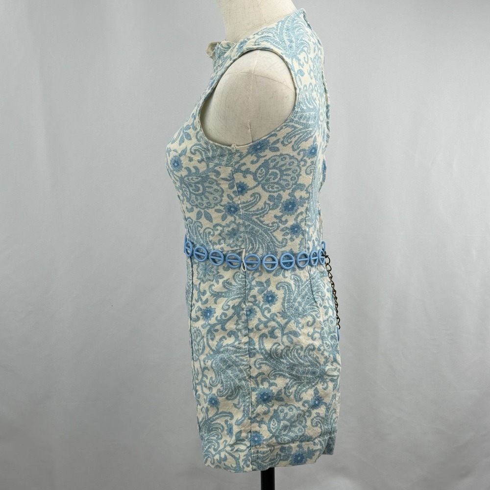 Vintage 60s Donkenny Romper Paisley Mod Belted Playsuit Retro XS S - Picture 5 of 11